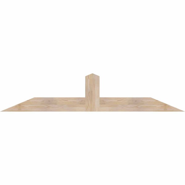 Ekena Millwork Portland Smooth Timber Gable Bracket, Douglas Fir, 72"W x 15"H x 3 1/2"D x 5 1/2"F, 5/12 Pitch GBW072X15X0406POR00SDF - main